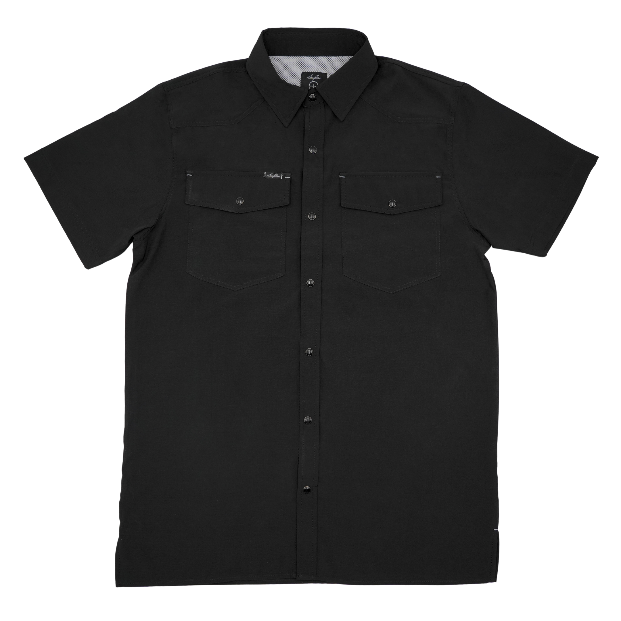 SanJac Midnight Coahuila Short Sleeve Pearl Snap Men's Shirt