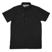 Load image into Gallery viewer, SanJac Midnight Coahuila Short Sleeve Pearl Snap Men&#39;s Shirt
