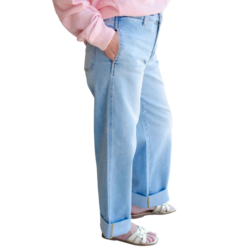 Risen Ladies' Barrel Jeans