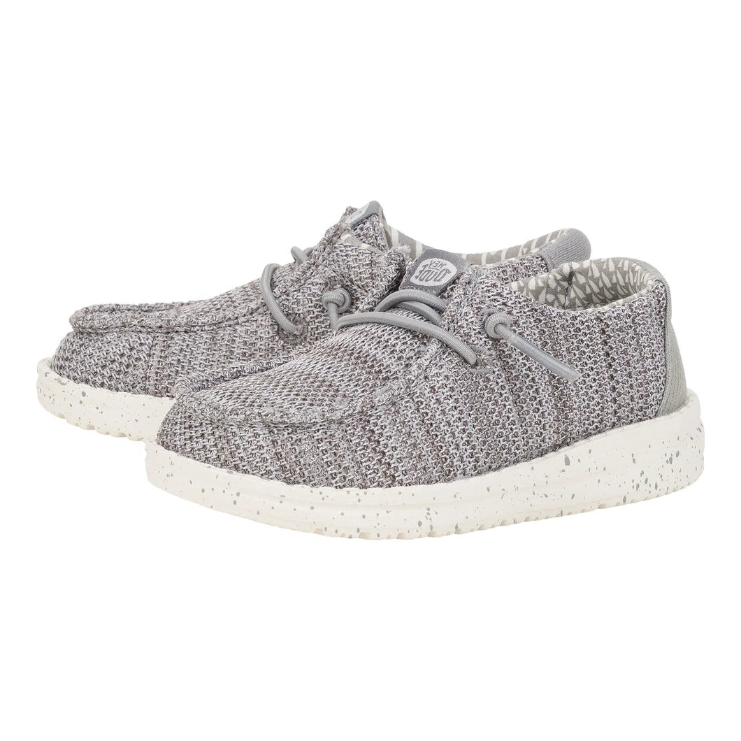 Hey Dude Wally Stretch Grey Toddler Shoe