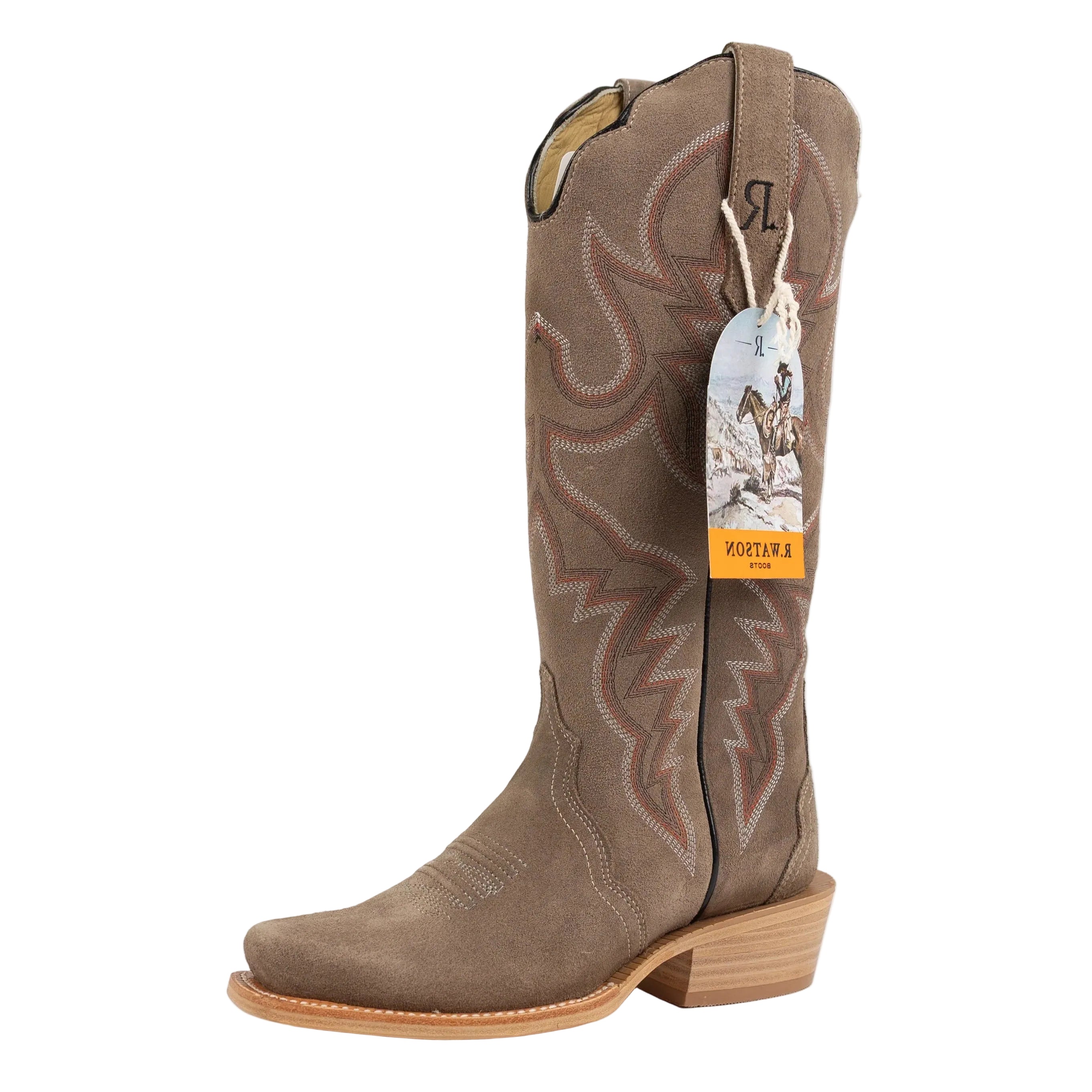 R. Watson Charcoal Roughout Ladies' Boot