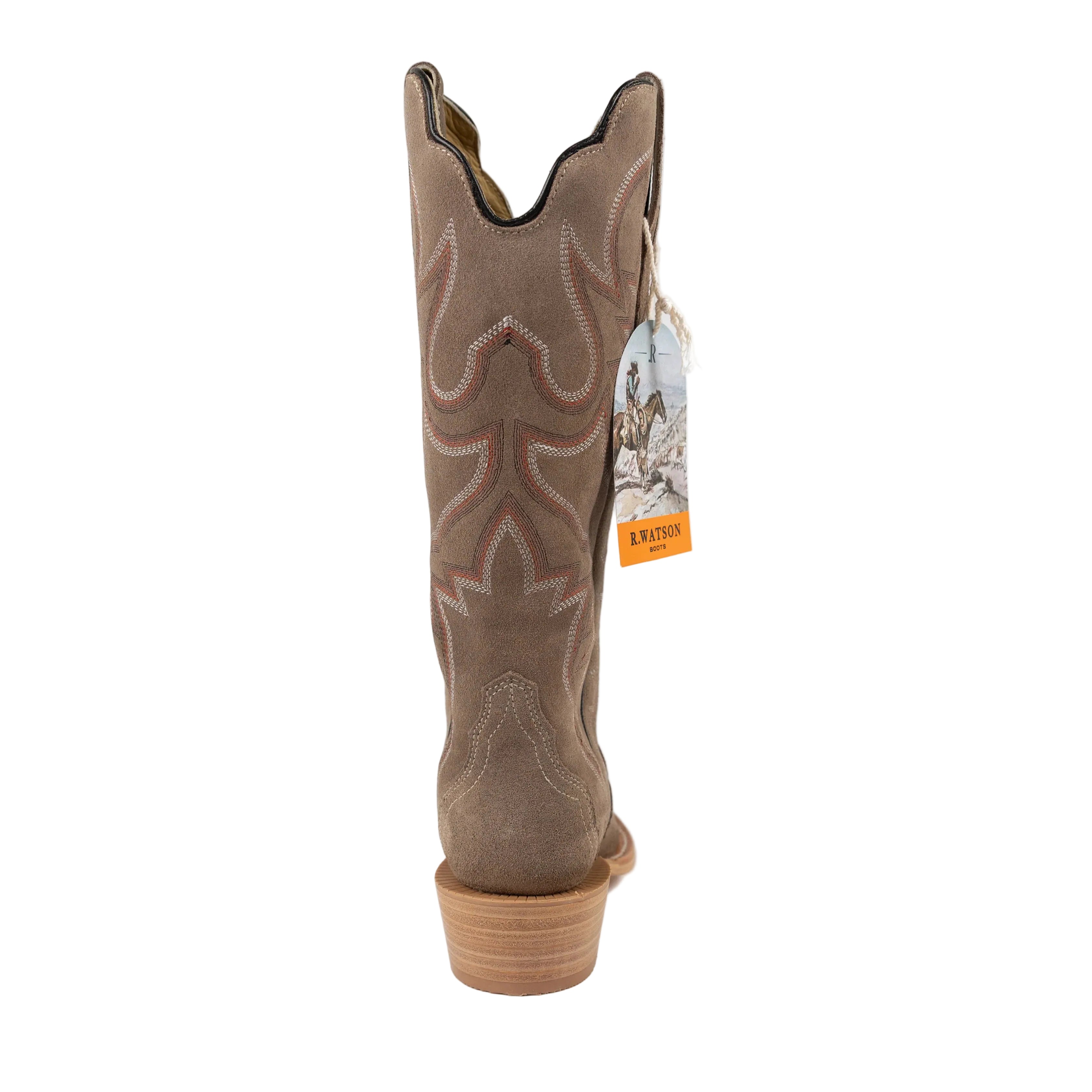 R. Watson Charcoal Roughout Ladies' Boot