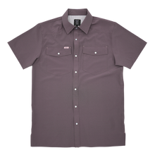 Load image into Gallery viewer, SanJac Mulberry Coahuila Short Sleeve Pearl Snap Men&#39;s Shirt
