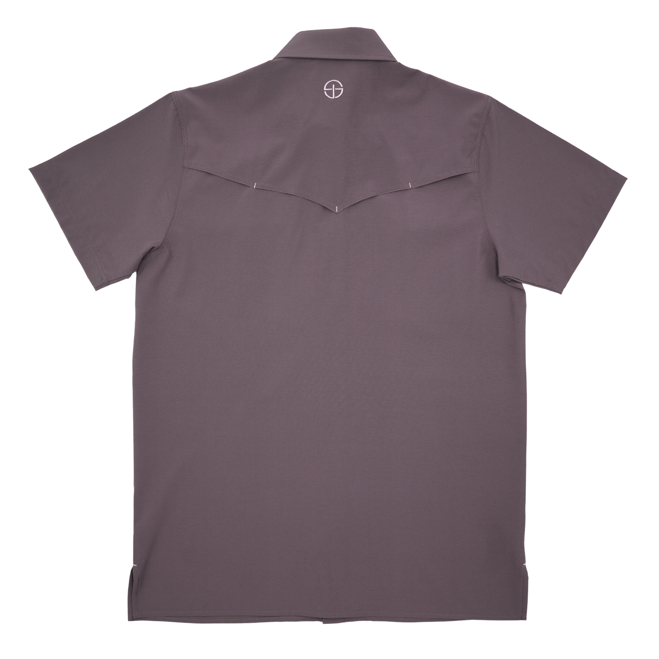 SanJac Mulberry Coahuila Short Sleeve Pearl Snap Men's Shirt