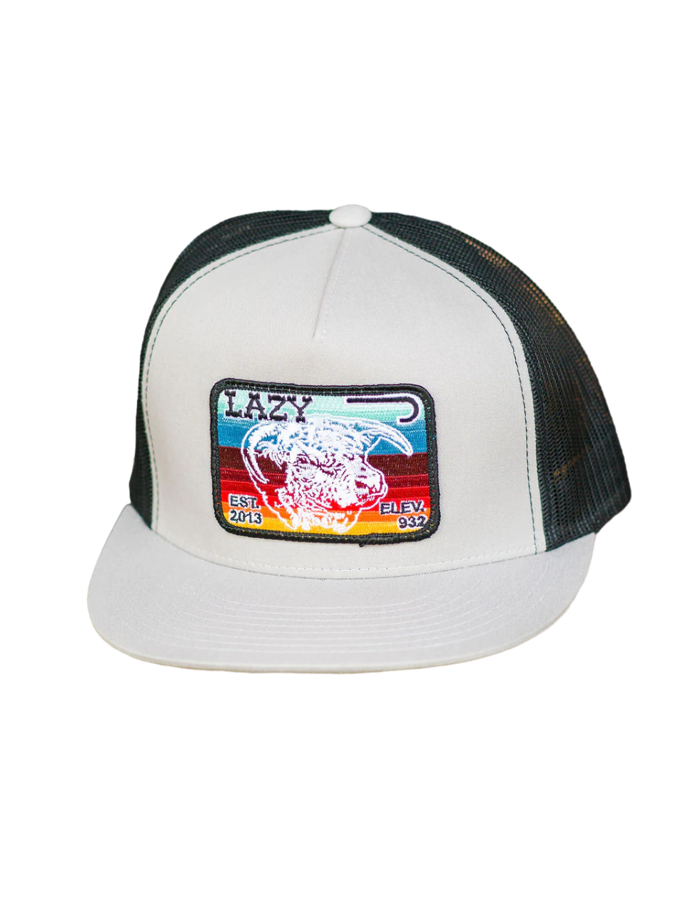 Lazy J Ranch Wear White Serape Hereford Cap