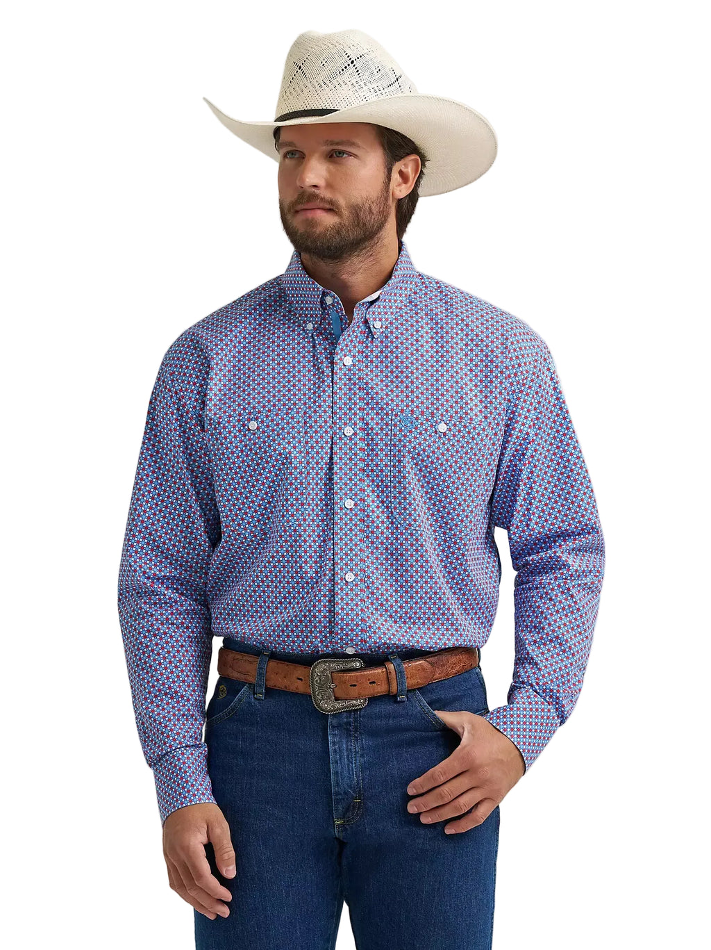 Wrangler George Strait Long Sleeve Men's Button Down Shirt