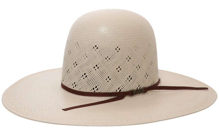 American Hat Company Shantung Open Crown Straw Hat