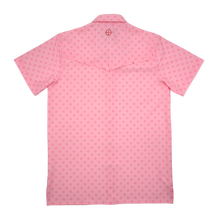Load image into Gallery viewer, SanJac Pink Coahuila Short Sleeve Pearl Snap Men&#39;s Shirt
