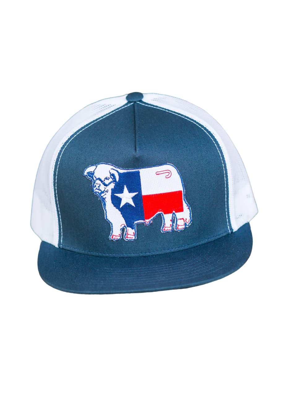 Lazy J Ranchwear Texas Flag Bull Cap