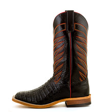 Load image into Gallery viewer, Anderson Bean Black Caiman Belly Men&#39;s Boot
