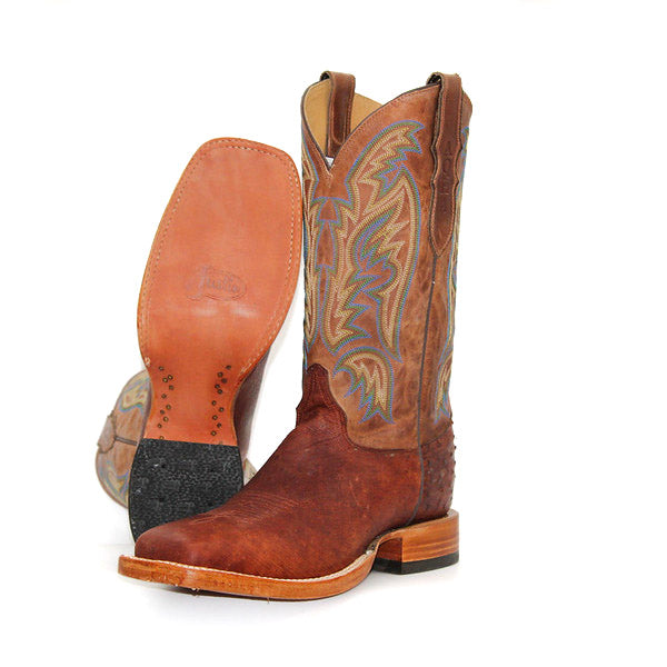 Justin Smooth Ostrich Men's Boot