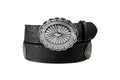 Angel Ranch Black Embossed Ladies' Belt