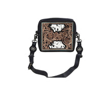 Load image into Gallery viewer, Myra Dakota Basin Hand-tooled bag
