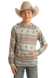 Rock & Roll Boys Printed Performance Hoodie