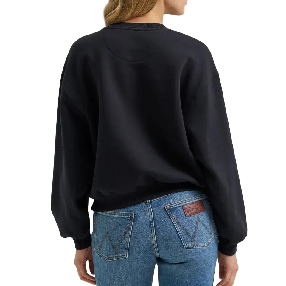 Wrangler Black Ladies' Crew Neck