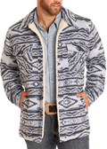 Rock & Roll Aztec Brushed Jacquard Shirt Jacket