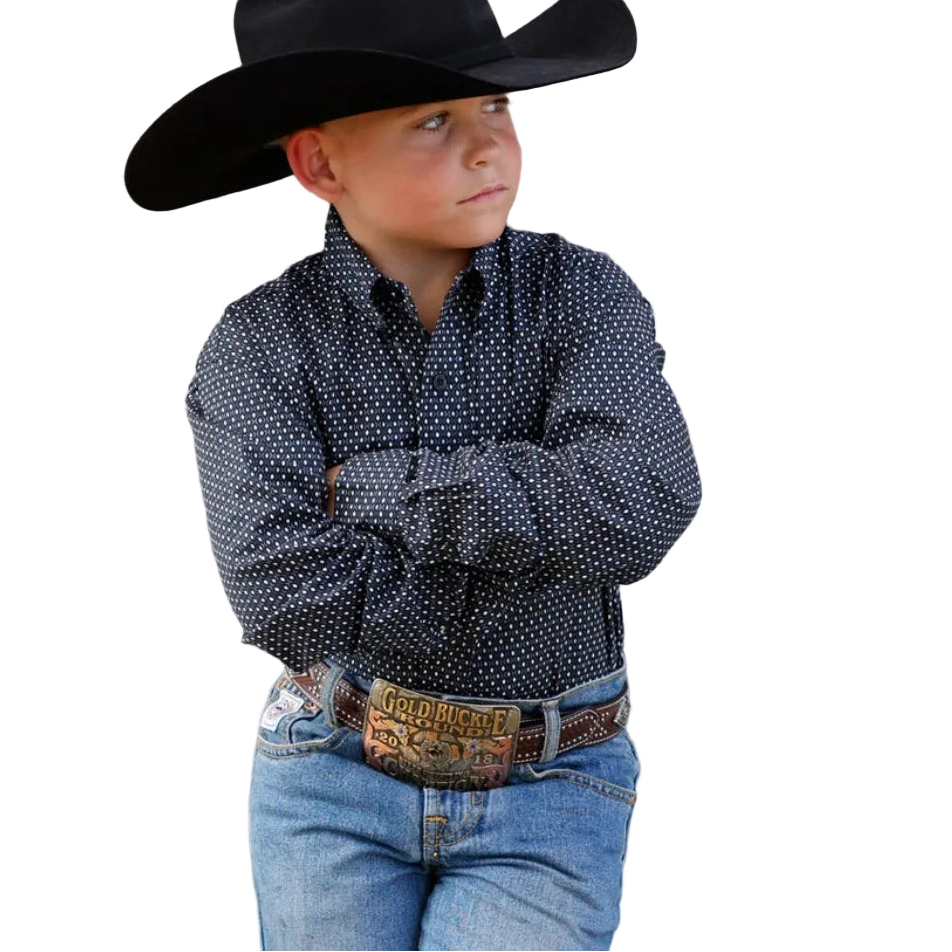Cinch Navy Children's Shirt