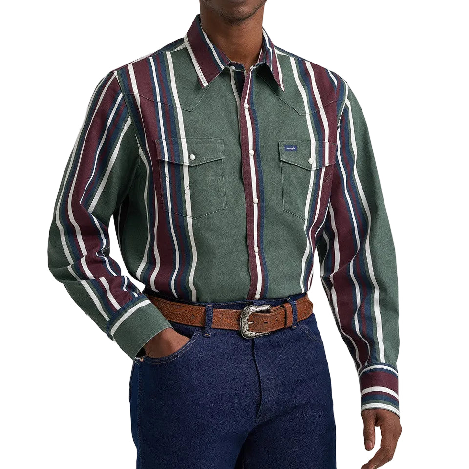 Wrangler Brushopper Western Snap Men's Workshirt