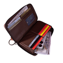 Load image into Gallery viewer, Montana West Wrangler Southwestern Art Print Wallet Burgundy
