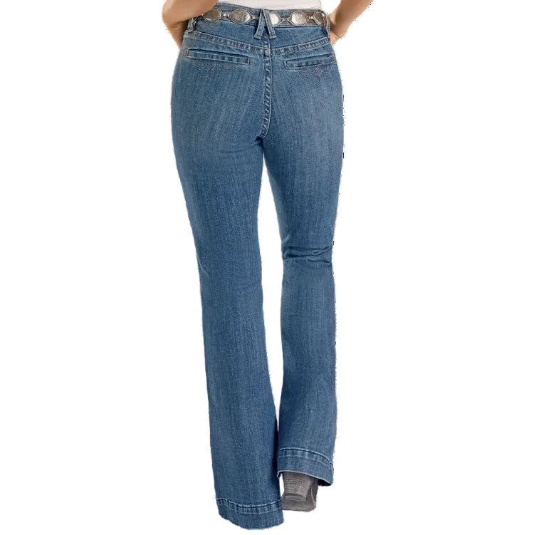 Rock & Roll Mid Rise Boot Stick Ladies' Trouser Jean