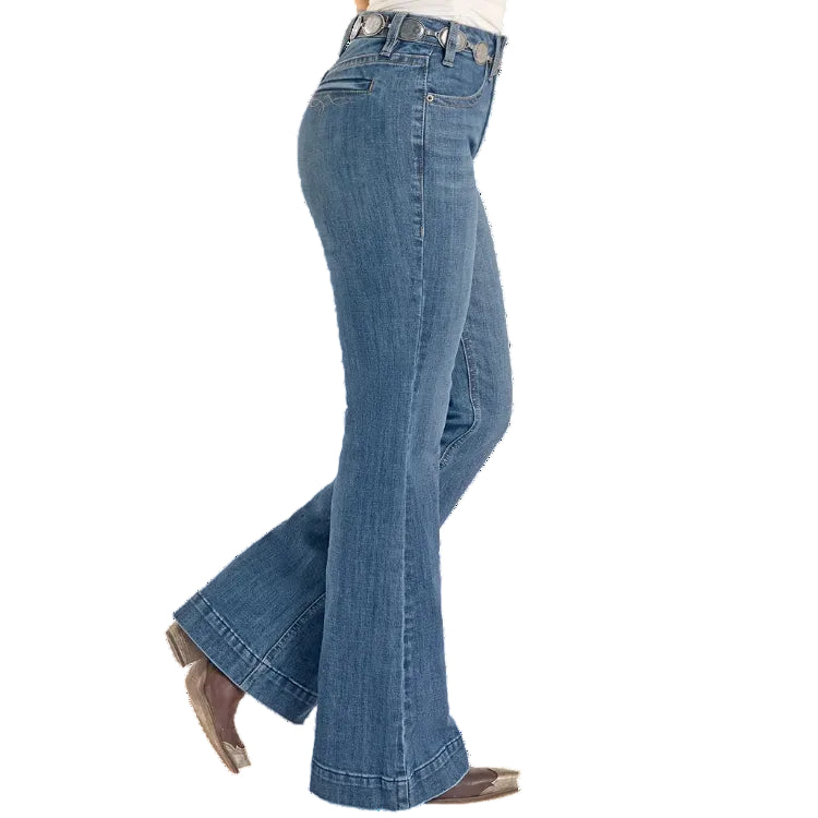 Rock & Roll Mid Rise Boot Stick Ladies' Trouser Jean
