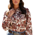 Cruel Denim Ladies' Paisley Pearl Snap