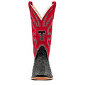 Anderson Bean Texas Tech Exclusive Black Full Quill Ostrich Cutter Toe Boot