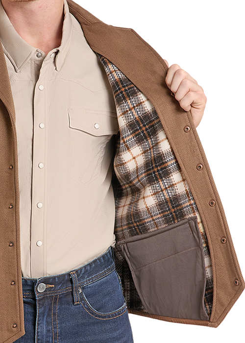 Rock & Roll Herringbone Men's Vest