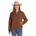 Panhandle Brown Quilted Bomber Ladies' Jacket