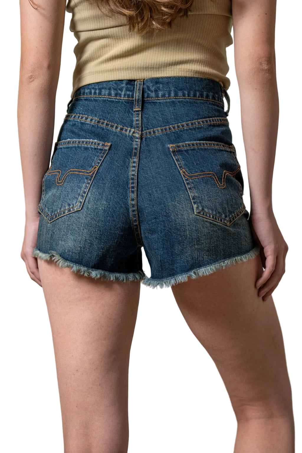 Kimes Ranch Ladies' Daisy Dark Wash Denim Shorts