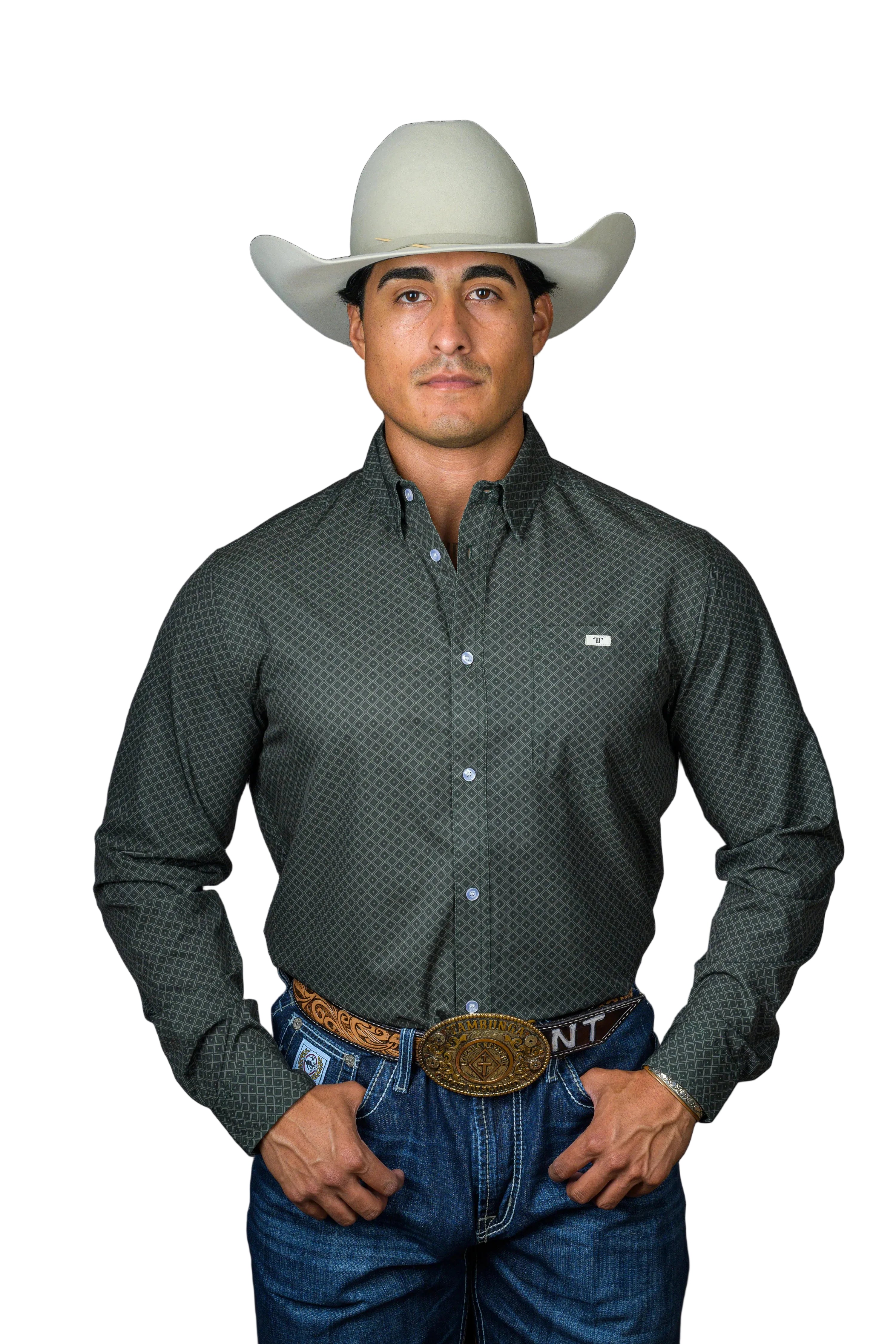 Ferrell "Buddy" Long Sleeve Men's Button Down Shirt