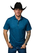 Ferrell "Micro Carson" Short Sleeve Men's Pearl Snap Polo Shirt