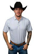 Ferrell "Jack" Short Sleeve Men's Pearl Snap Polo Shirt