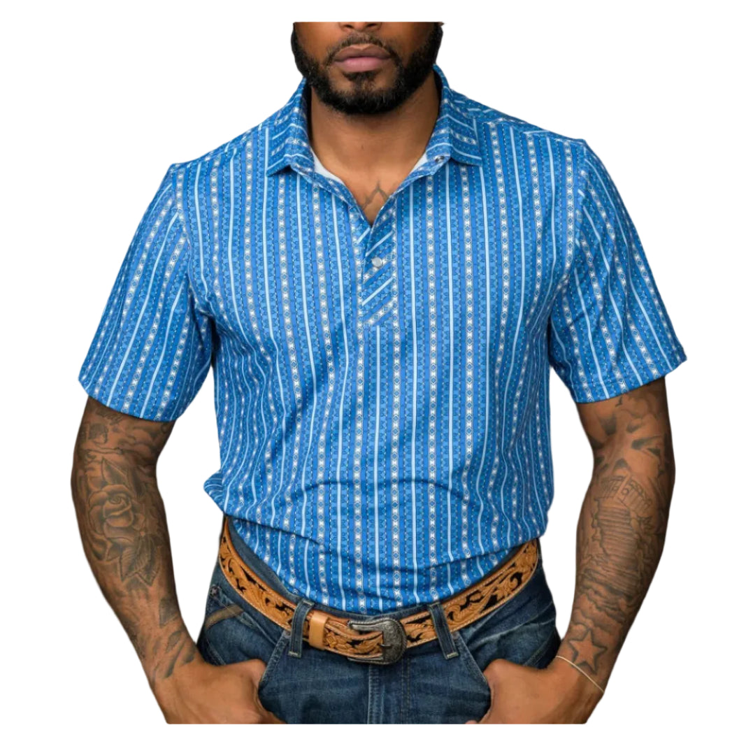 Ferrell "Walker" Men's Pearl Snap Polo Shirt