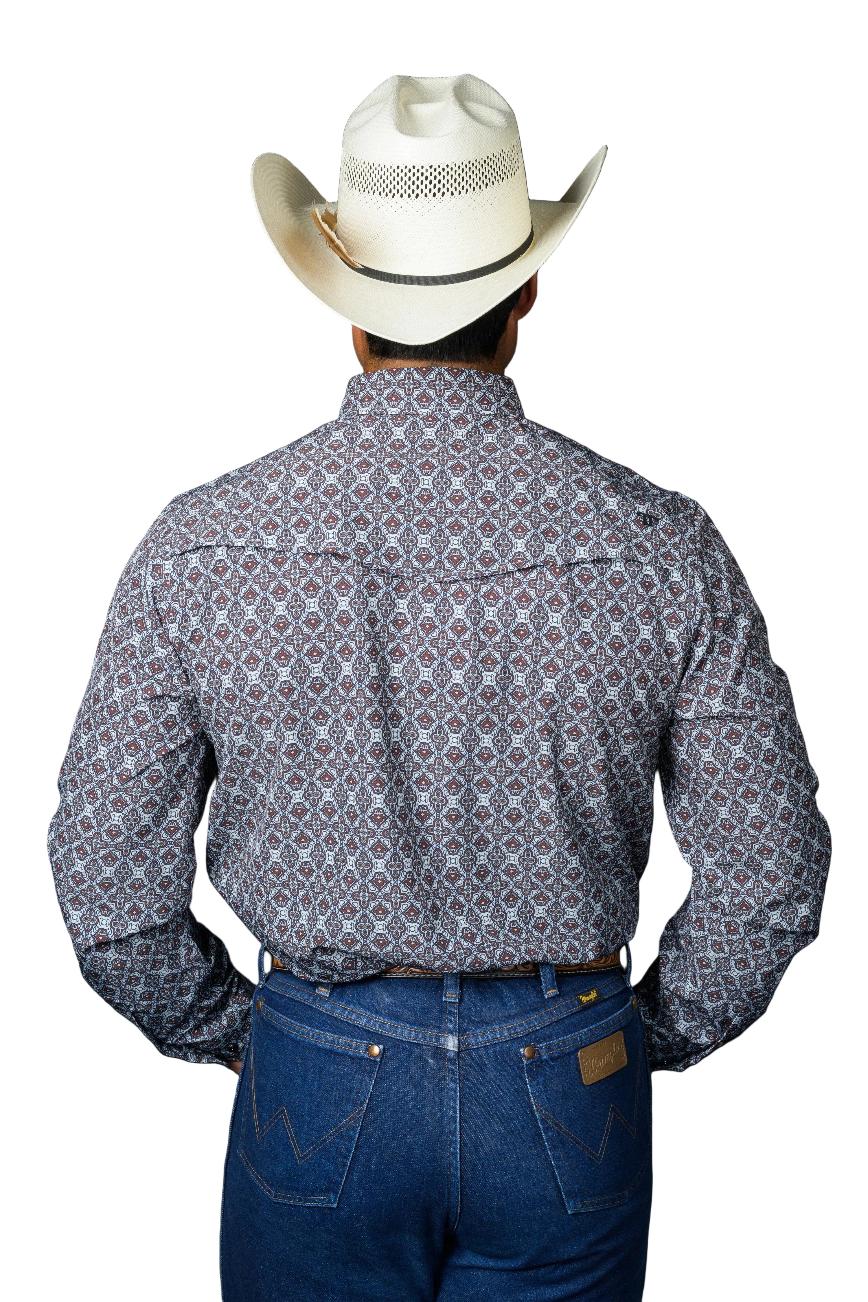 Ferrell "Connor" Long Sleeve Men's Pearl Snap Shirt