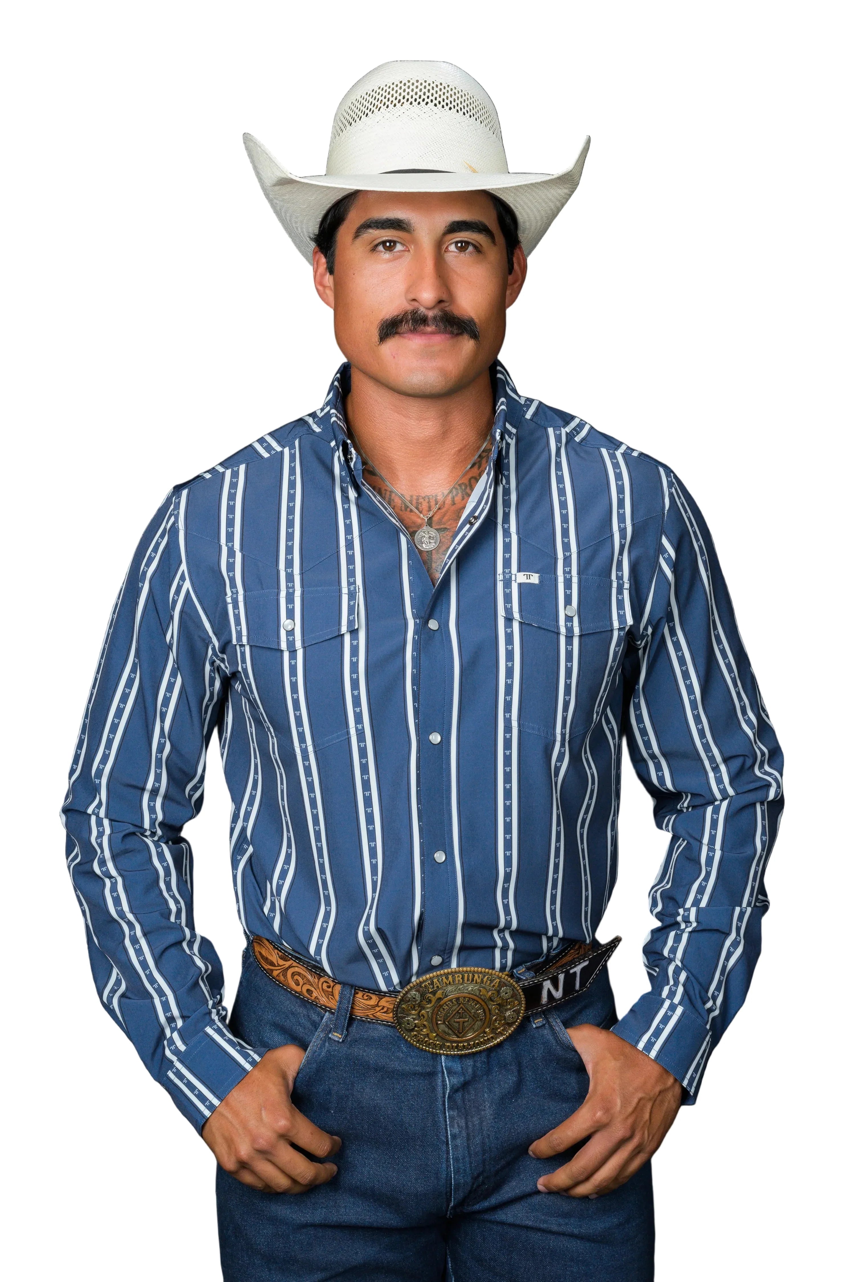 Ferrell "Tucker" Long Sleeve Men's Pearl Snap Shirt