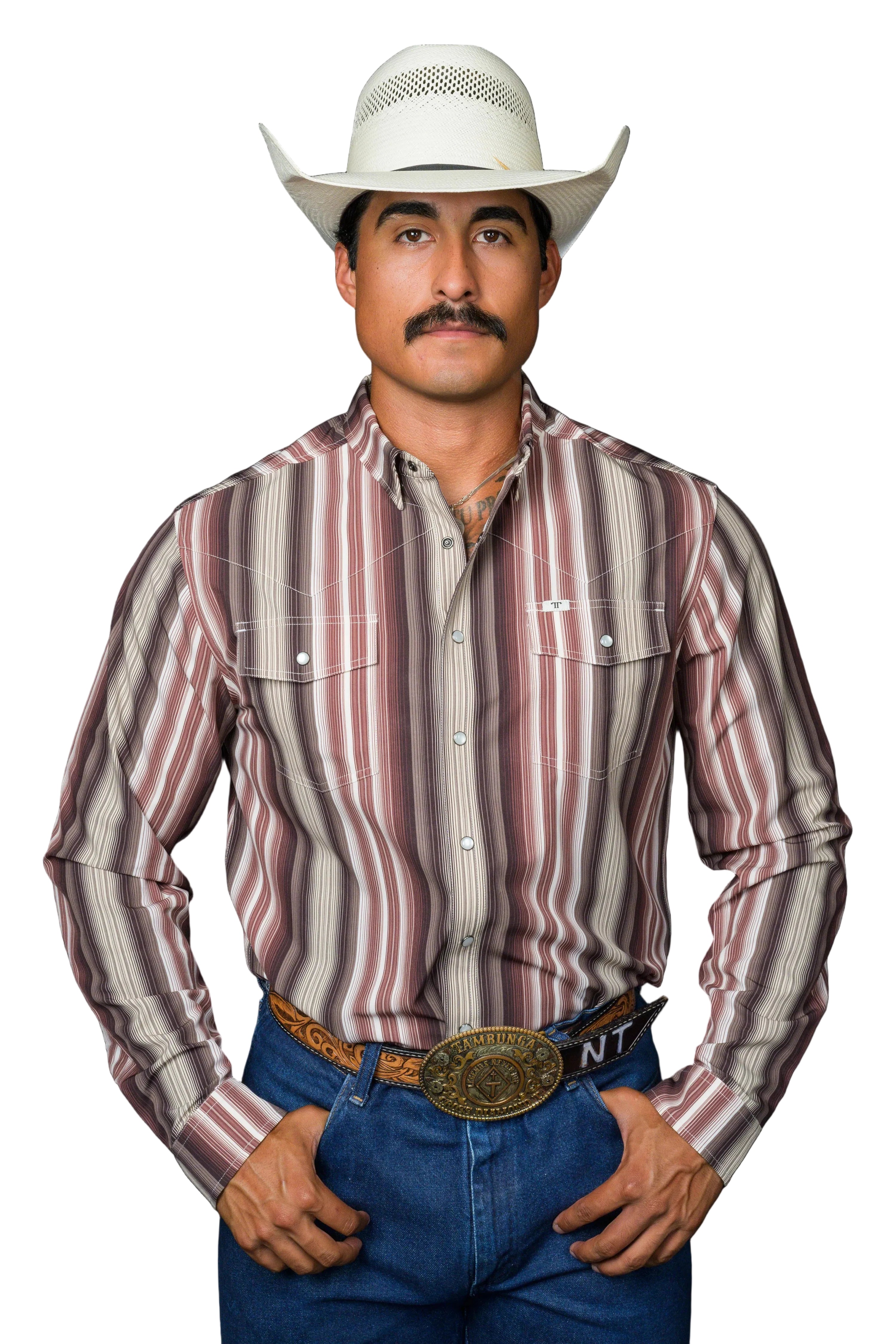 Ferrell "Harrison" Long Sleeve Men's Pearl Snap Shirt