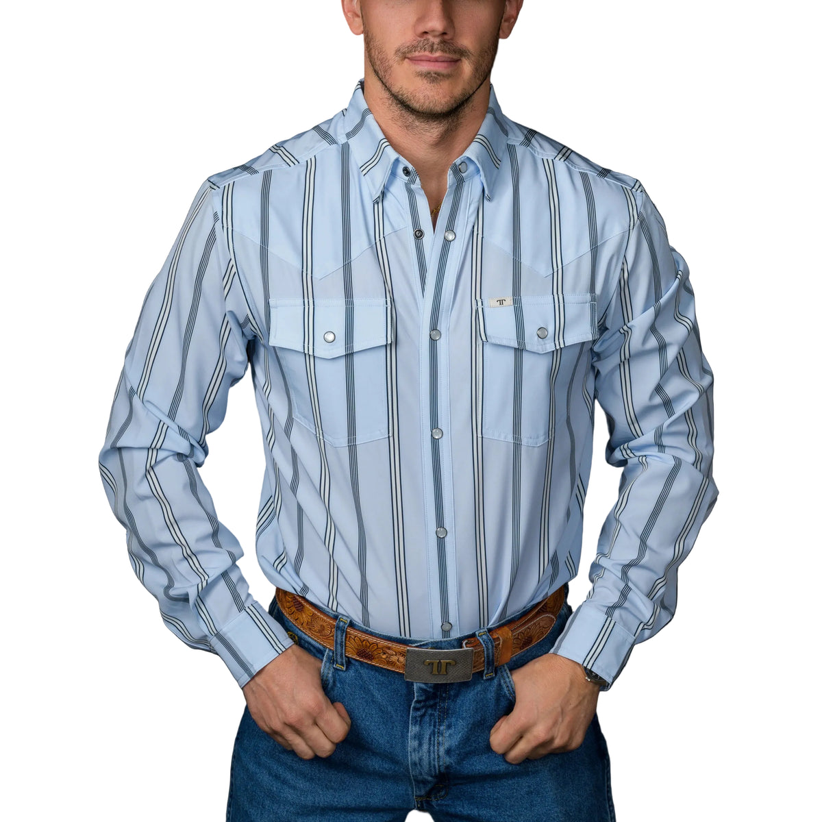 Ferrell "Denver" Long Sleeve Men's Pearl Snap Shirt