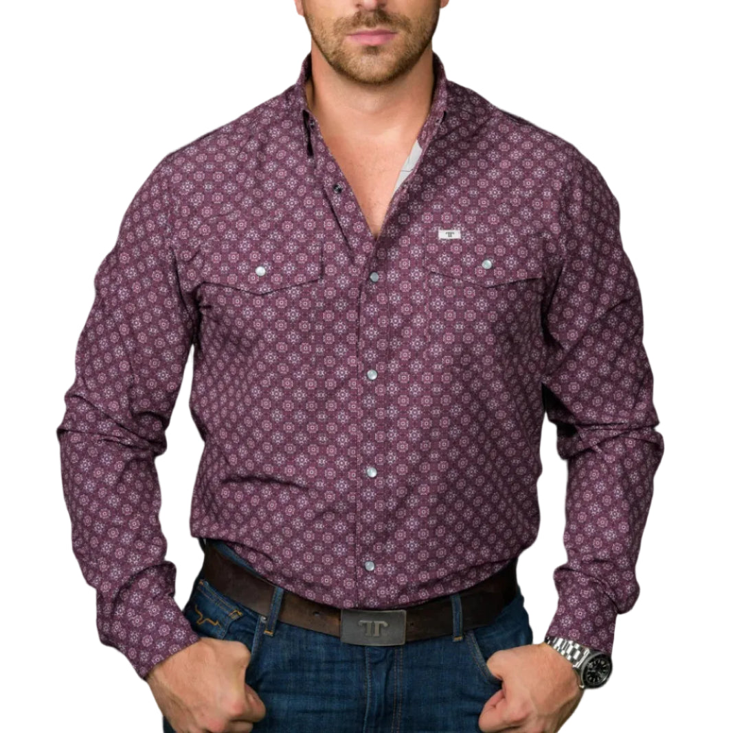 Ferrell "Sutton" Long Sleeve Men's Pearl Snap Shirt