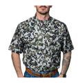 Ferrell "Camo 2.0" Short Sleeve Men's Pearl Snap Shirt