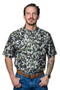 Ferrell "Camo 2.0" Short Sleeve Men's Pearl Snap Shirt