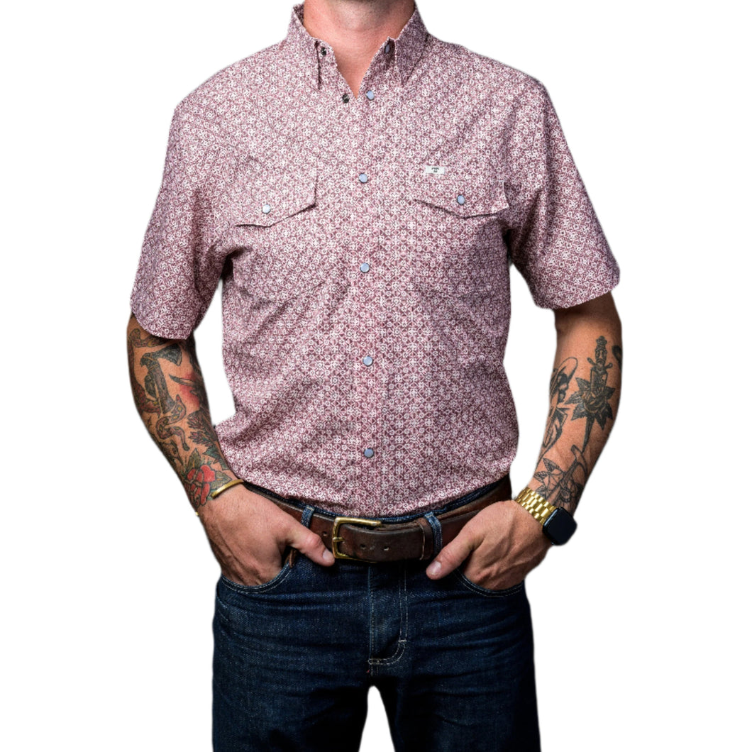 Ferrell Short Sleeve Pearl Snap Men's Shirt