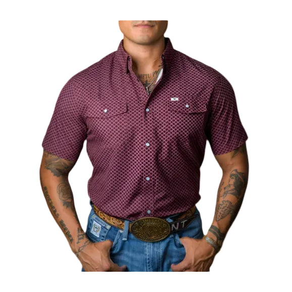 Ferrell "Nicholas" Short Sleeve Men's Pearl Snap Shirt