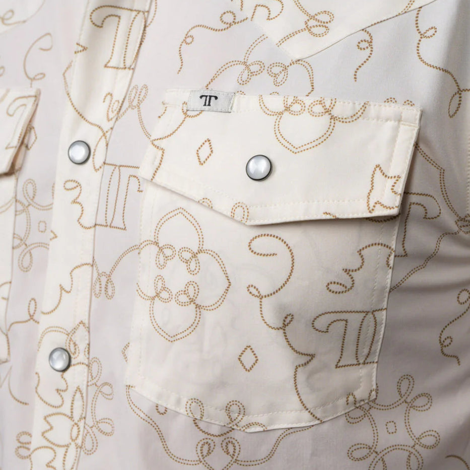 Ferrell "Carson" Short Sleeve Men's Pearl Snap Shirt