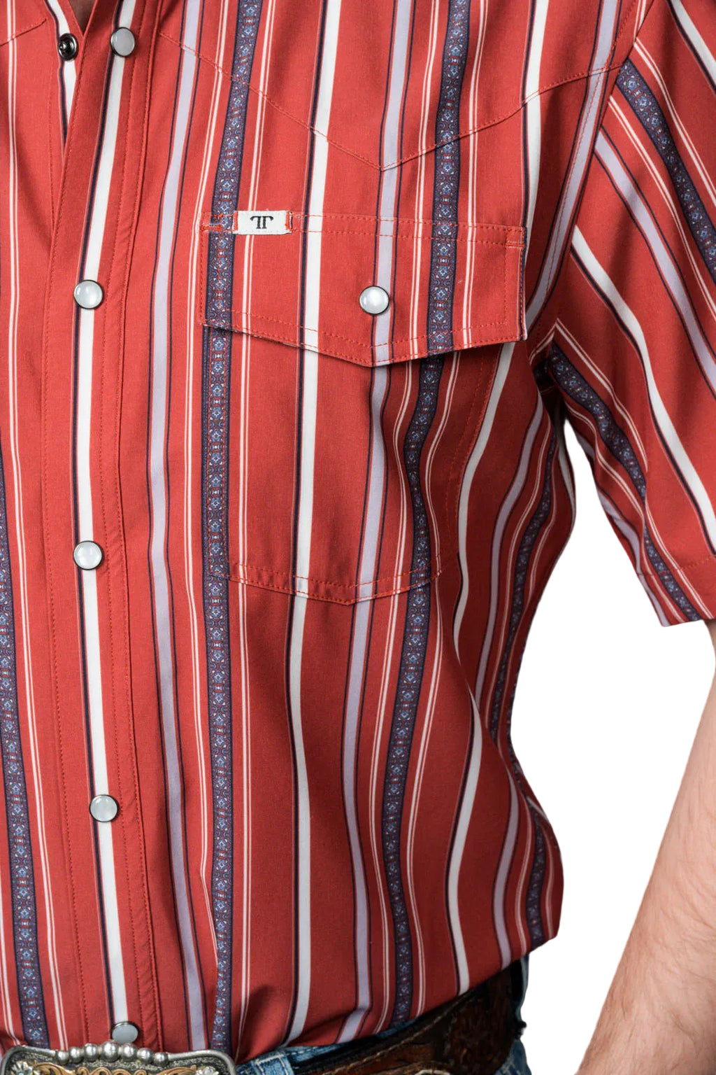 Ferrell "Brooks" Short Sleeve Men's Pearl Snap Shirt