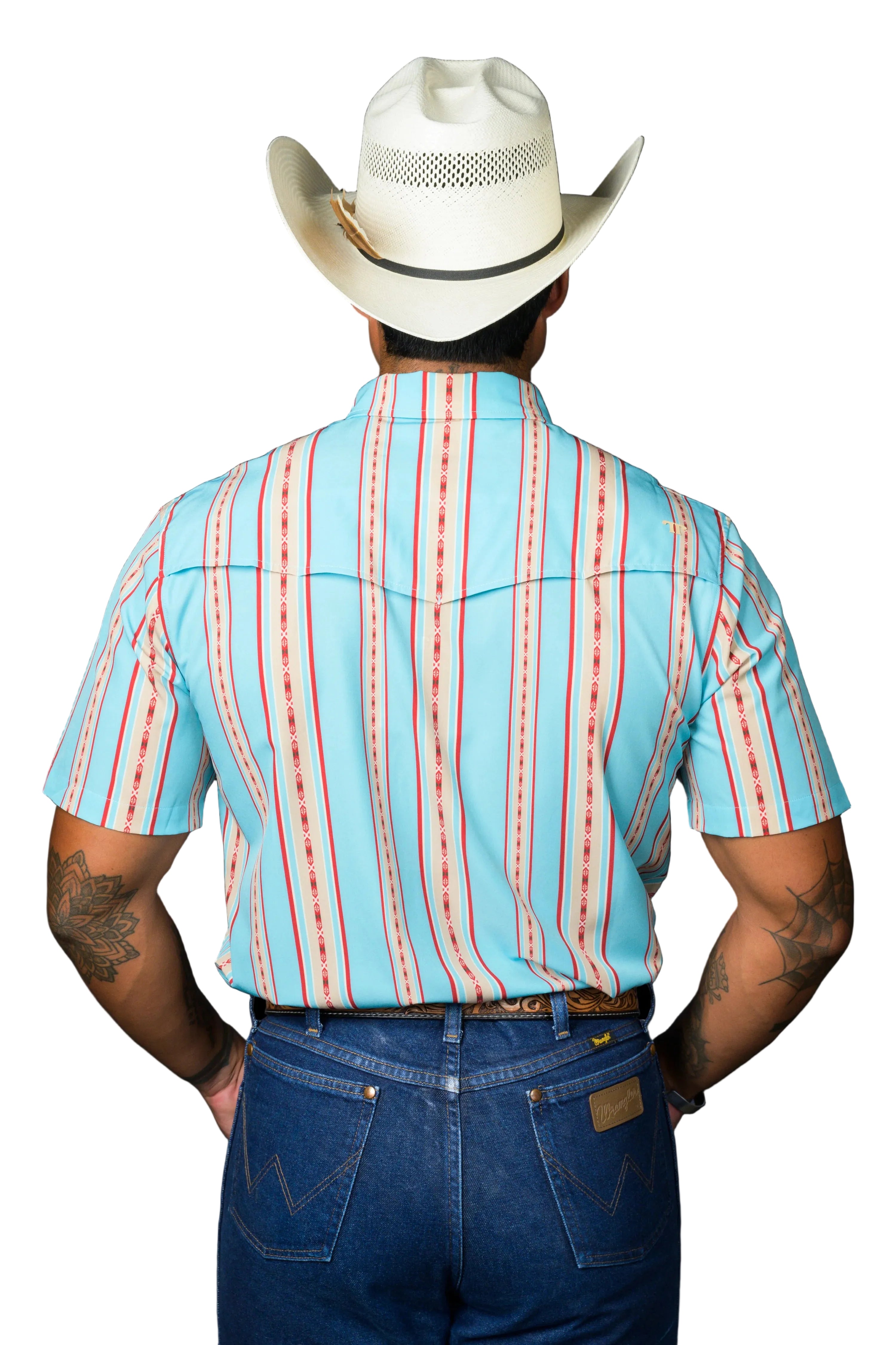 Ferrell "Santa Fe" Short Sleeve Men's Pearl Snap Shirt