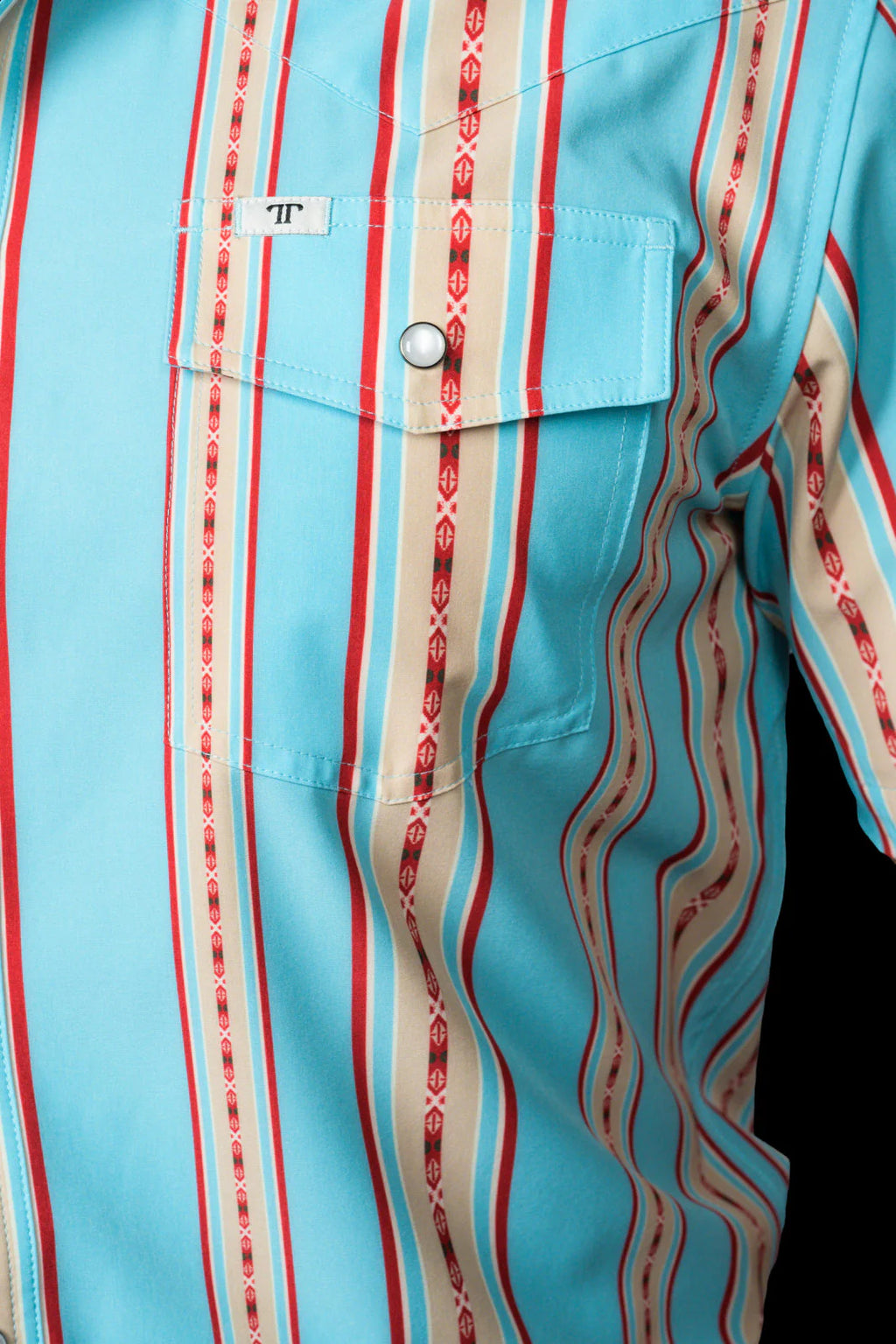 Ferrell "Santa Fe" Short Sleeve Men's Pearl Snap Shirt