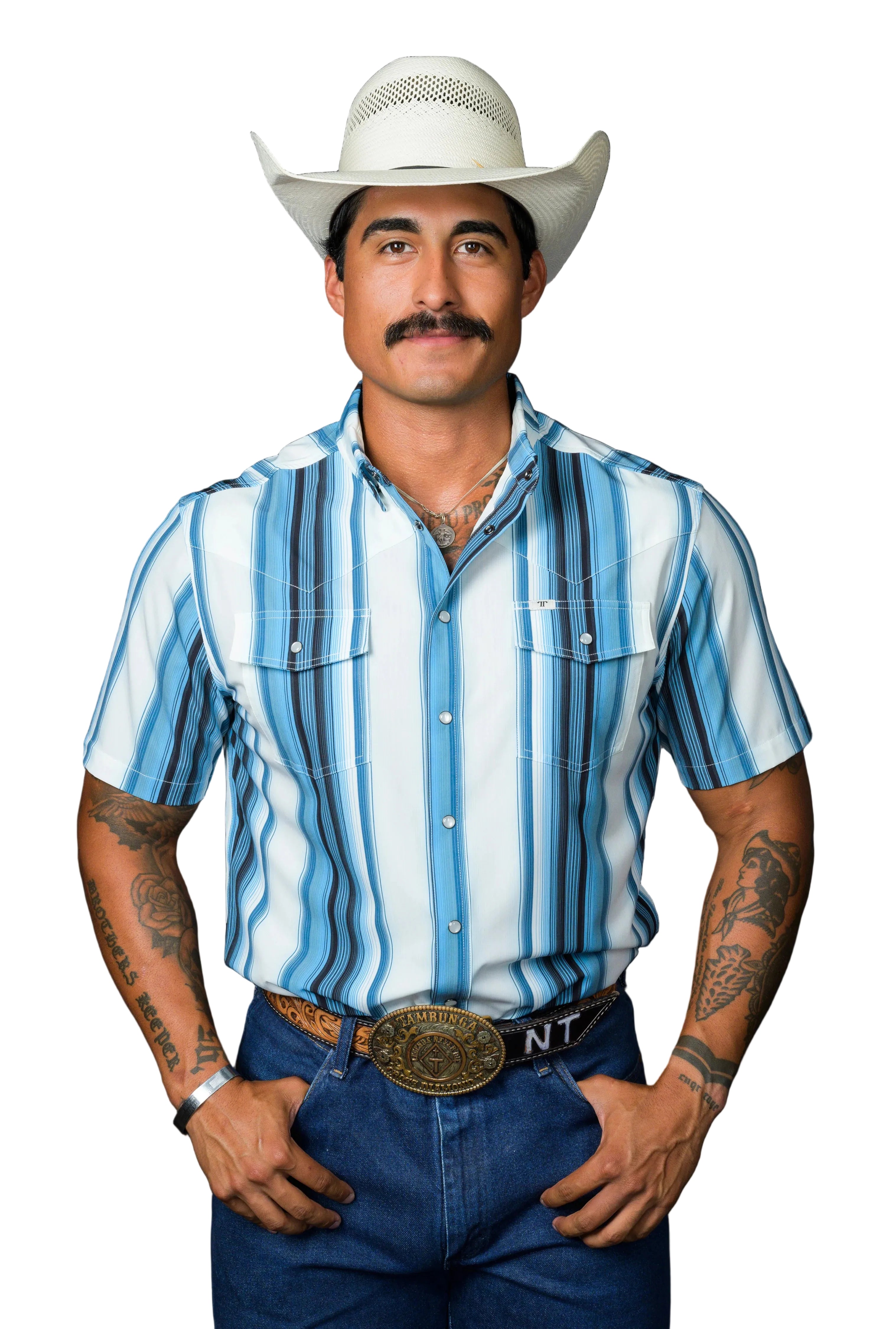 Ferrell "Harrison" Short Sleeve Men's Pearl Snap Shirt