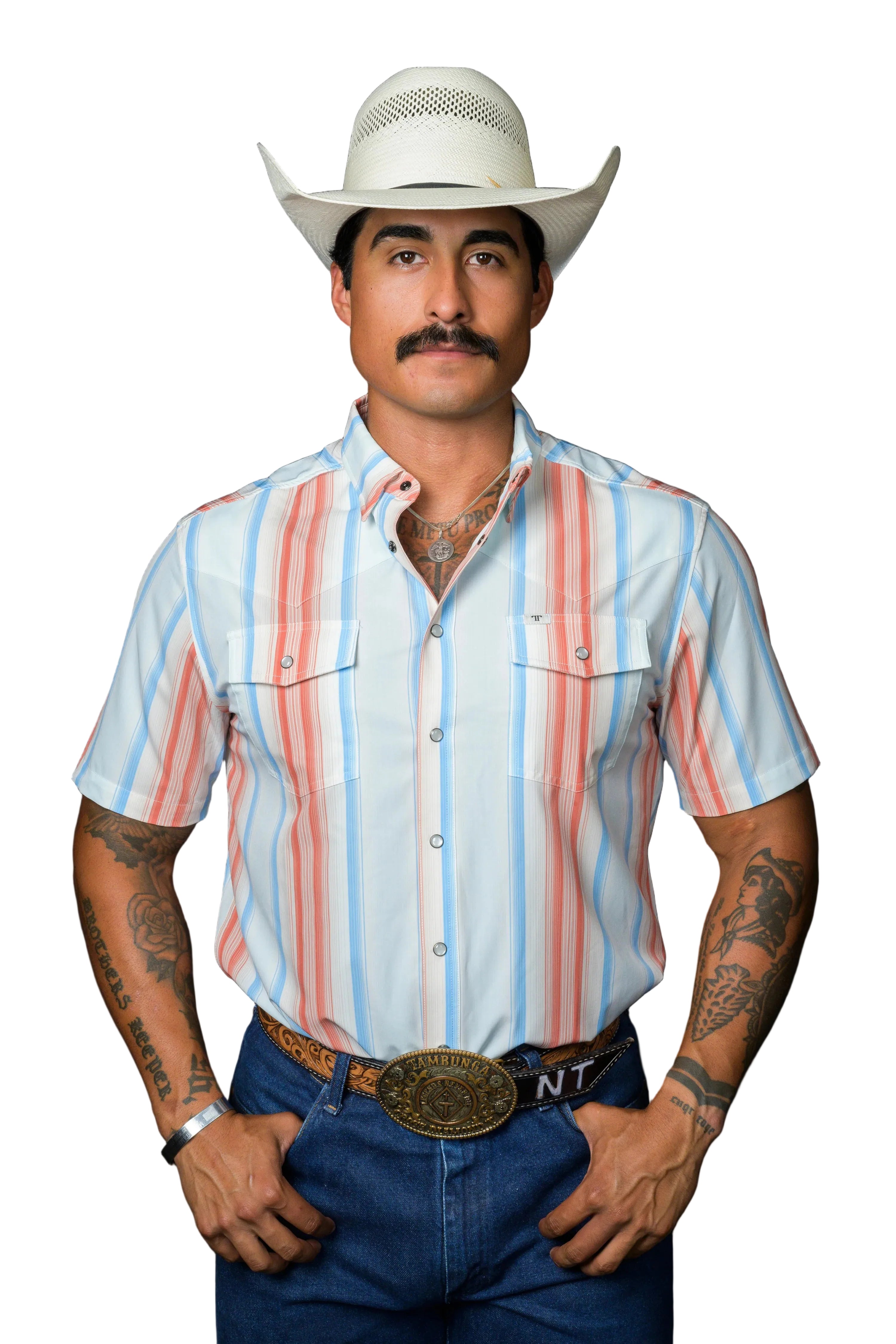 Ferrell "Harrison" Short Sleeve Men's Pearl Snap Shirt