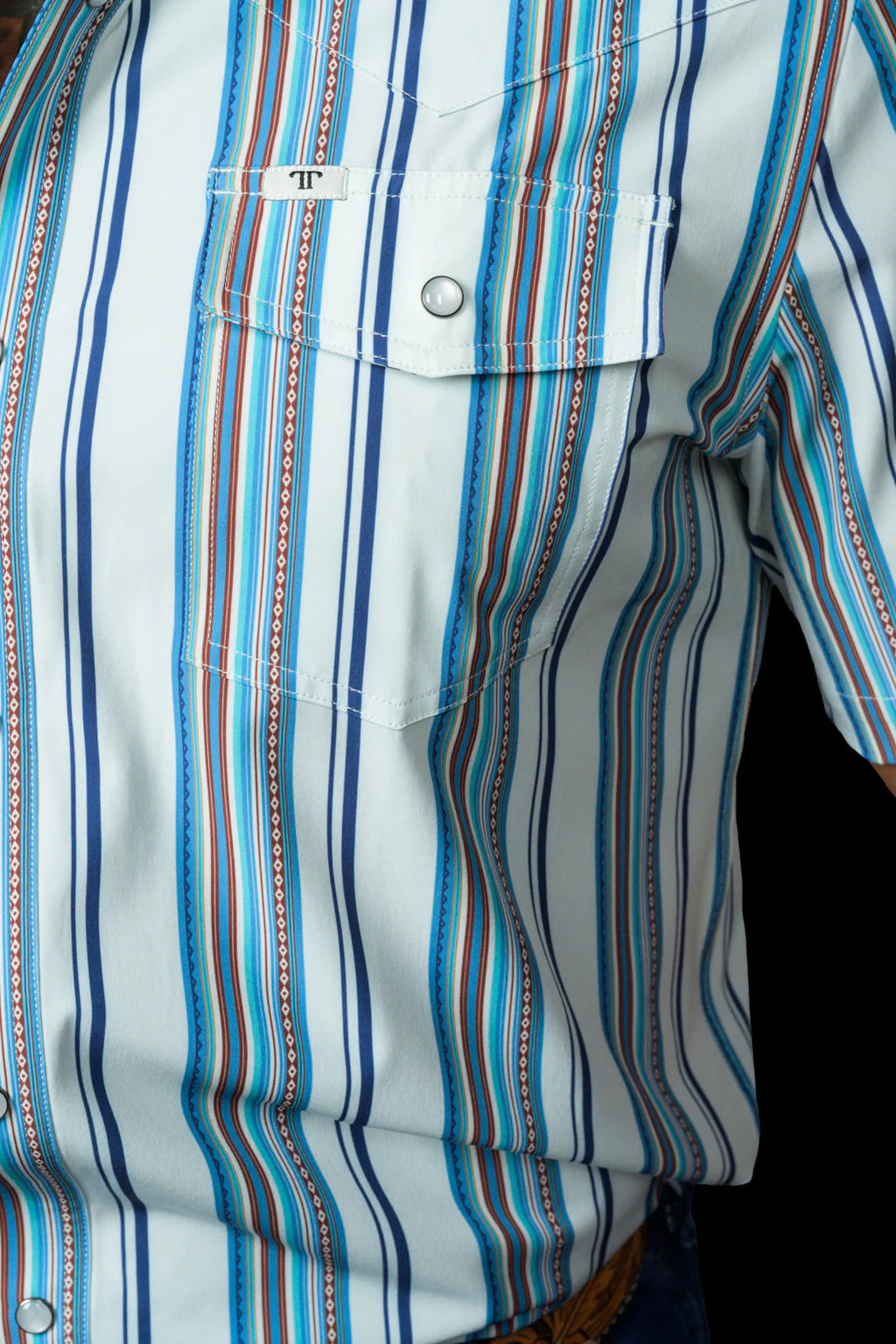 Ferrell "James" Short Sleeve Men's Pearl Snap Shirt